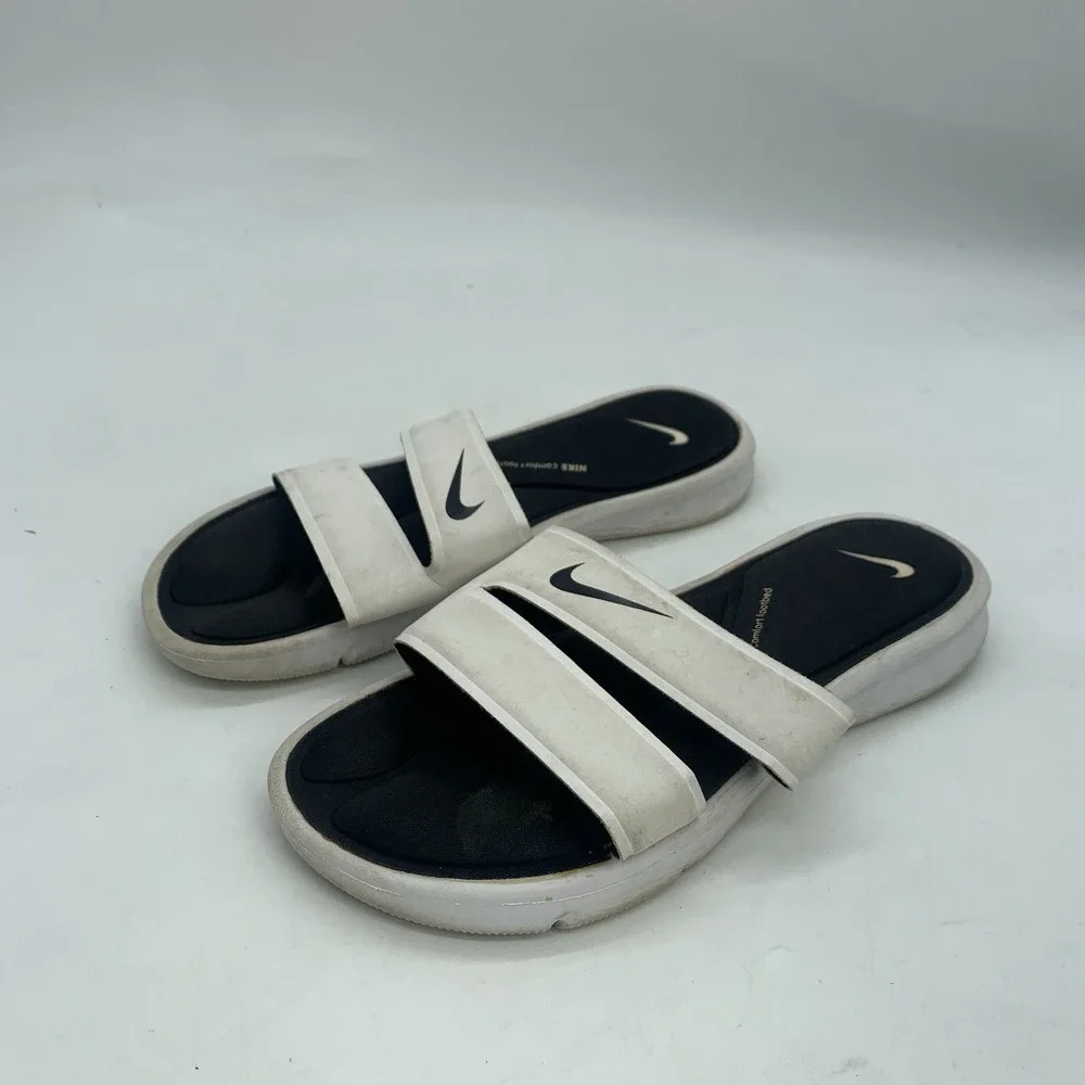 Nike Comfort Footbed Flip Flops Womens 9 White Thong Sandals Support Slides